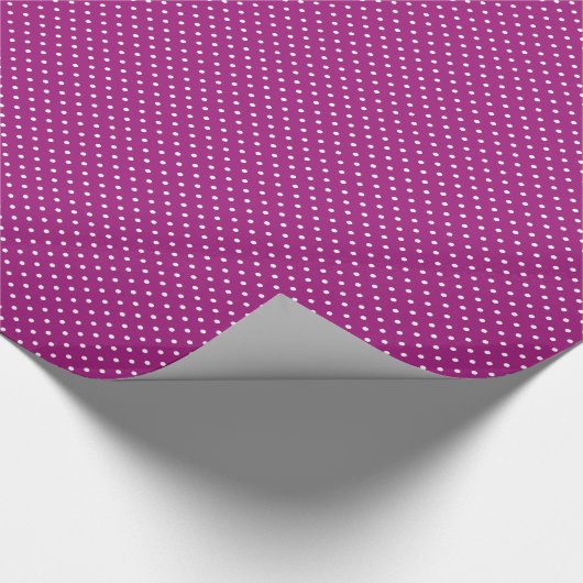 Papier Cadeau Purple Polka Dot Pattern (Coin)