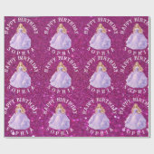 Papier Cadeau Purple Princess  (Plat)