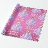 Papier Cadeau Purple Princess  (Déroulé)