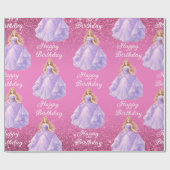 Papier Cadeau Purple Princess  (Plat)