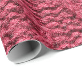 Papier Cadeau Purple rouge, tricot cerise texture de pull (Coin rond)