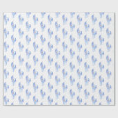 Papier Cadeau Purple Unicorn Gold Parties scintillant Coeur (Plat)