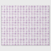 Papier Cadeau Purple White Stripes Baby Shower (Plat)