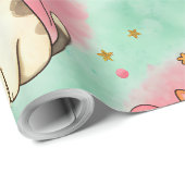 Papier Cadeau Purrfect Party Cats – Festive Celebration Pattern (Coin rond)