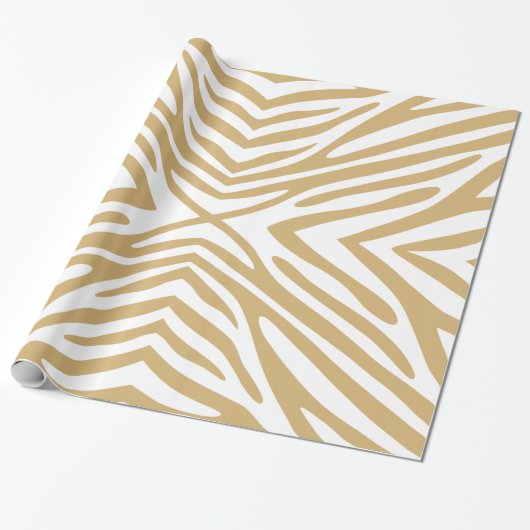 Papier Cadeau Putty Neutral Zebra (Déroulé)