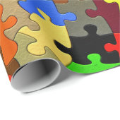 Papier Cadeau puzzle (Coin rond)
