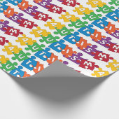 Papier Cadeau Puzzle de l'autisme (Coin)