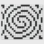 Papier Cadeau Puzzle de mots croisés (Plat)