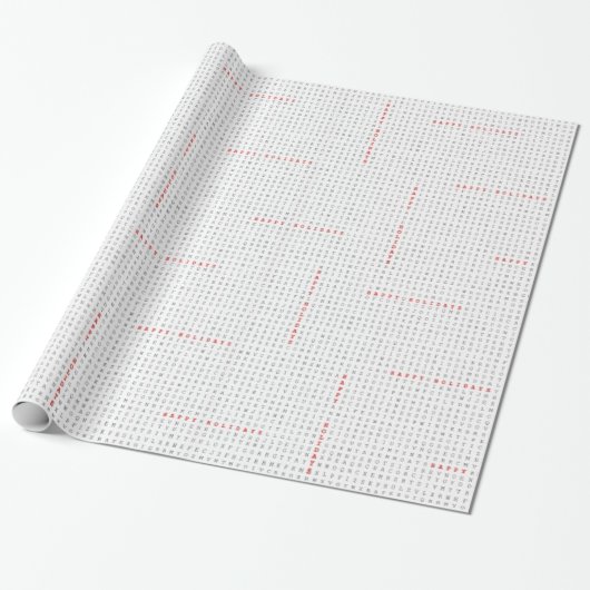 Papier Cadeau Puzzle de recherche de mot bonnes fêtes (Déroulé)