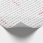 Papier Cadeau Puzzle de recherche de mots Bonne année! (Coin)