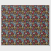 Papier Cadeau Puzzle Rockabilly Impression Animale RAB (Plat)