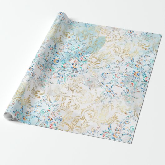 Papier Cadeau Pylône de plumes (Déroulé)