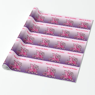Papier Cadeau Pynky le dragon