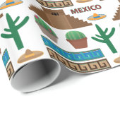Papier Cadeau pyramide mexicaine (Coin rond)