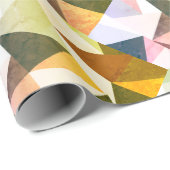 Papier Cadeau Pyramides géométriques modernes (Coin rond)