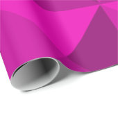 Papier Cadeau Pyramides magenta (Coin rond)