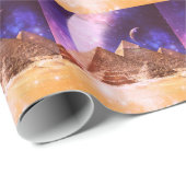 Papier Cadeau Pyramides spatiales (Coin rond)