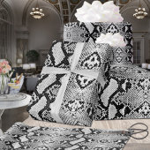 Papier Cadeau Python noir et blanc exotique