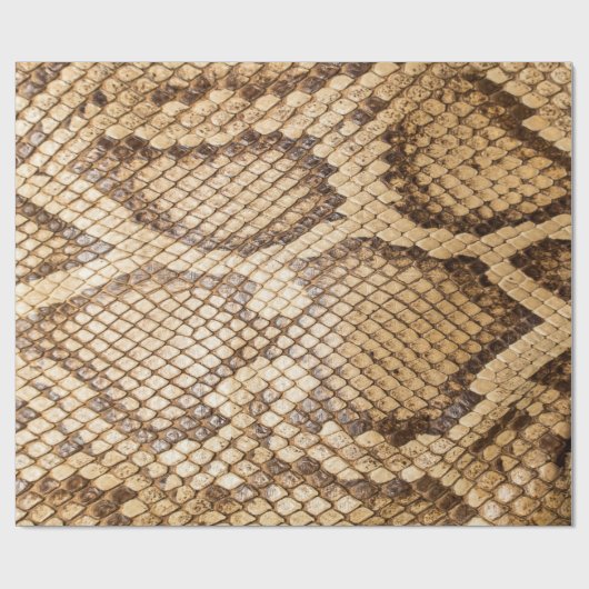 Papier Cadeau Python réticulé skinpython, peau, serpent, réticul (Plat)