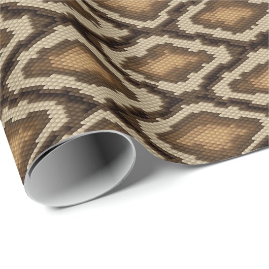 Papier Cadeau Python serpent peau motif 2 (Coin rond)