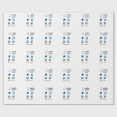 Papier Cadeau Q R code PayPal venmo scanner payer ajouter médias (Plat)