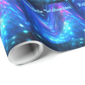 Papier Cadeau Qaanaaq - Froehliche Weihnachten (Coin rond)