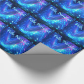 Papier Cadeau Qaanaaq - Lumières du Nord (Coin)