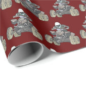 Papier Cadeau Quad Biking (Coin rond)