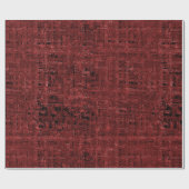 Papier Cadeau Quadrados pequenos vermelhos sobrepostos empapados (Plat)