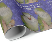 Papier Cadeau Quaker Parrot Amitié paire (Coin rond)