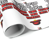 PAPIER CADEAU QUAND CERTAINS TOUCHENT UNE RETRAITE CHAPEAU (Coin rond)