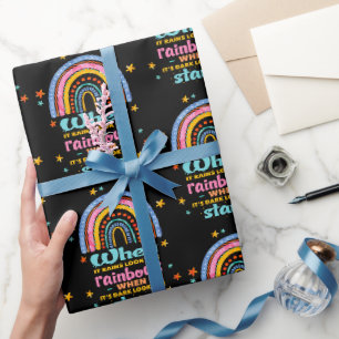 Papier Cadeau Quand Il Pleut, Cherchez Les Arcs-En-Ciel