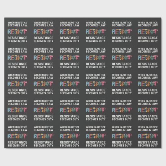 Papier Cadeau Quand L'Injustice Devient Loi, La Résistance Devie (Plat)