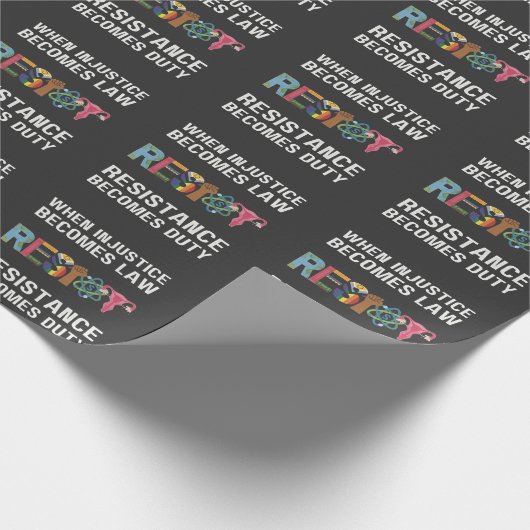 Papier Cadeau Quand L'Injustice Devient Loi, La Résistance Devie (Coin)