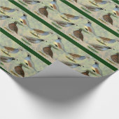 Papier Cadeau Quartet de cailles (Coin)