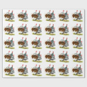 Papier Cadeau Quartet de Turquie rare (Plat)