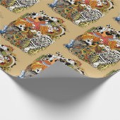 Papier Cadeau quatre animaux célestes (Coin)