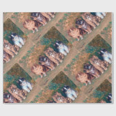 Papier Cadeau Quatre chatons, Louis Wain (Plat)