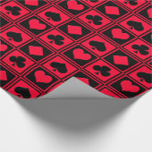 Papier Cadeau Quatre costumes de carte (Coin)