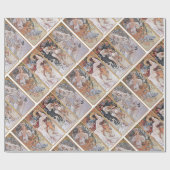 Papier Cadeau Quatre saisons, Mucha (Plat)