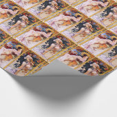 Papier Cadeau Quatre saisons par art déco Nouveau d'Alfons Mucha (Coin)