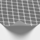 Papier Cadeau Quatrefoil dans les tons gris (Coin)