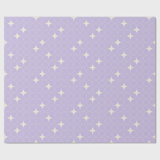 Papier Cadeau Quatrefoil Geometric Pattern (Plat)