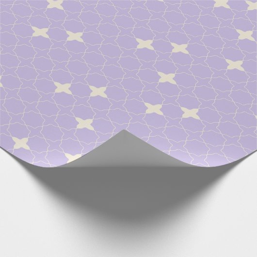 Papier Cadeau Quatrefoil Geometric Pattern (Coin)