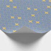 Papier Cadeau Quatrefoil Geometric Pattern Wrapping Paper (Coin)