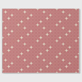 Papier Cadeau Quatrefoil Geometric Pattern Wrapping Paper (Plat)