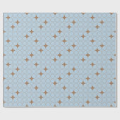 Papier Cadeau Quatrefoil Geometric Pattern Wrapping Paper (Plat)