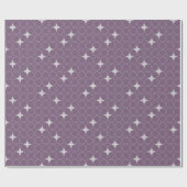 Papier Cadeau Quatrefoil Geometric Pattern Wrapping Paper (Plat)