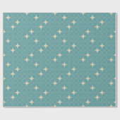 Papier Cadeau Quatrefoil Geometric Pattern Wrapping Paper (Plat)