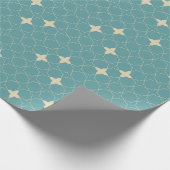 Papier Cadeau Quatrefoil Geometric Pattern Wrapping Paper (Coin)